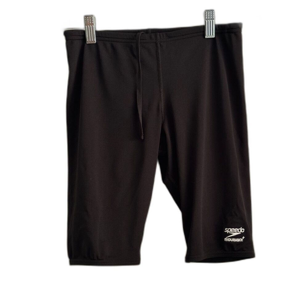 Speedo Endurance+ Jammer Swim Shorts Black Size 30 Chlorine Resistant